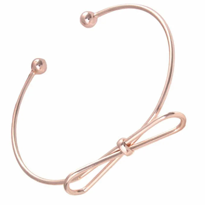 Bow Knot Cuff Bangle Bracelet