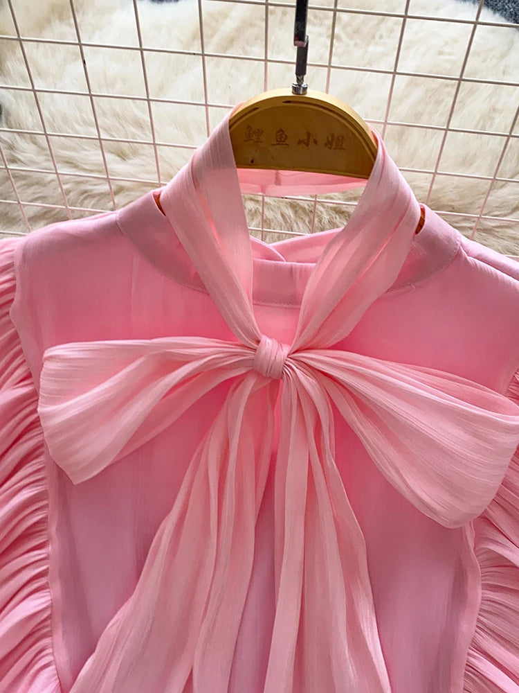 Bow-Tie Chiffon Top