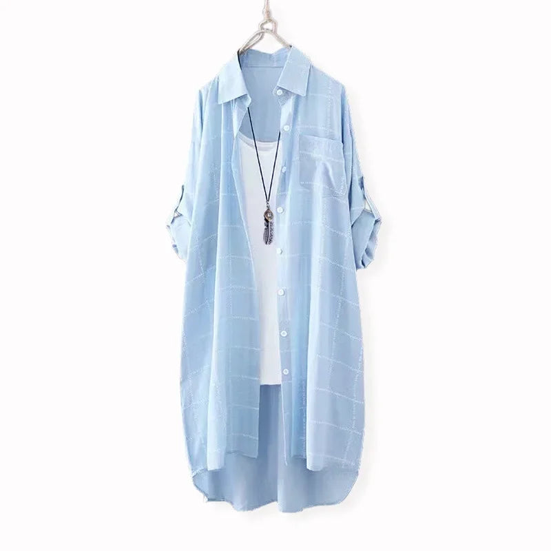 Long Sleeve Blouse Stylish Women's Shirts Korean Dongdaemun 2025 Women's Elegant Blouses Summer Clothes Luxury Clothing