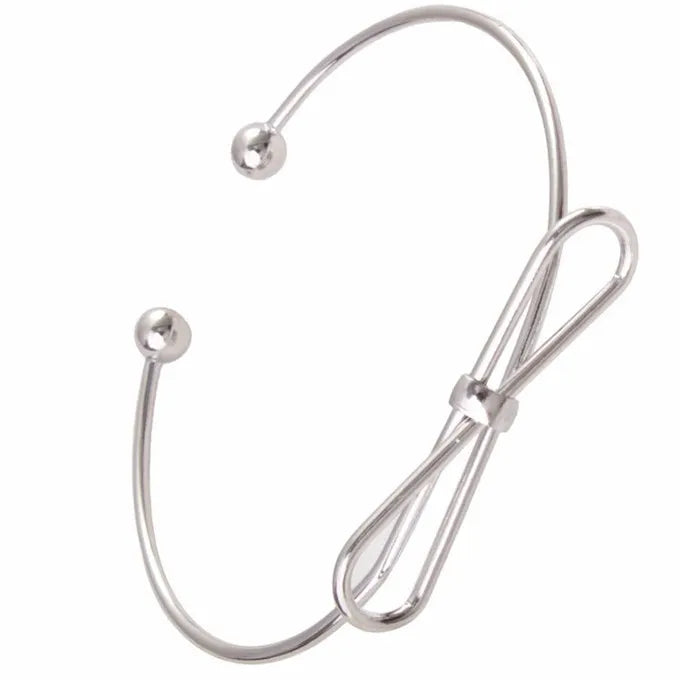 Bow Knot Cuff Bangle Bracelet