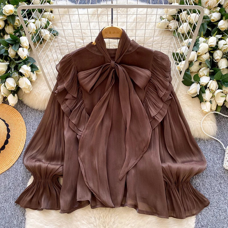 Bow-Tie Chiffon Top