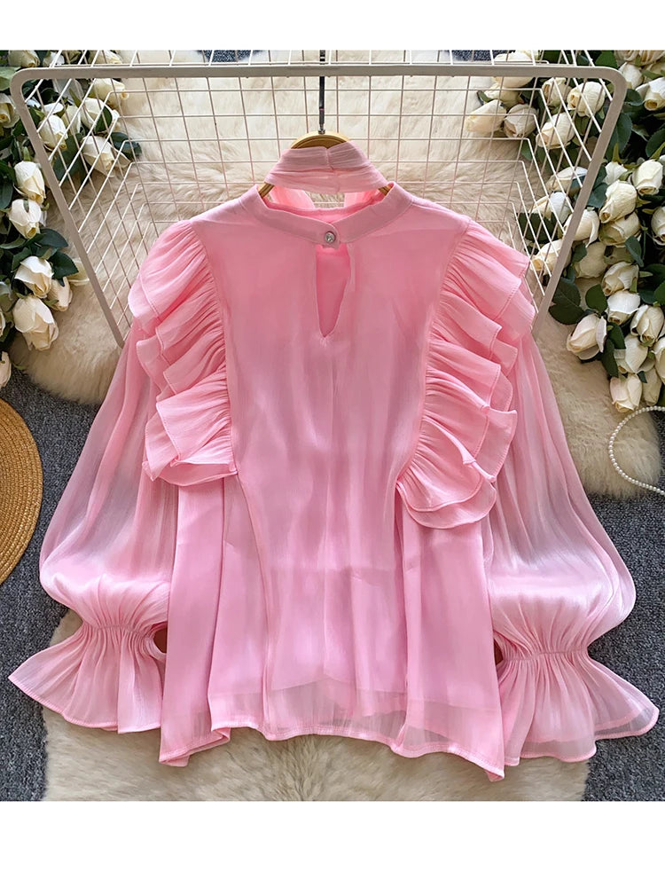 Bow-Tie Chiffon Top