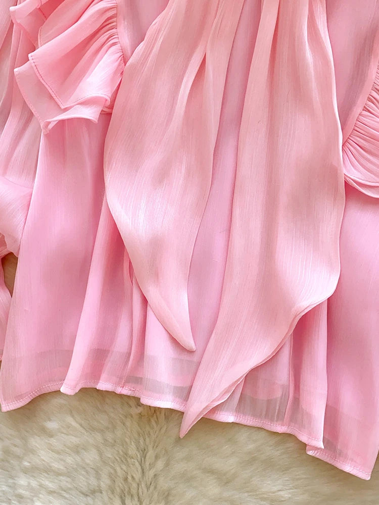 Bow-Tie Chiffon Top