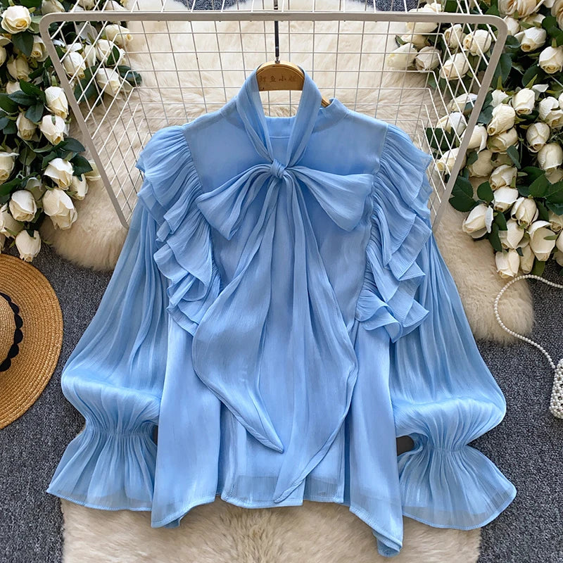 Bow-Tie Chiffon Top