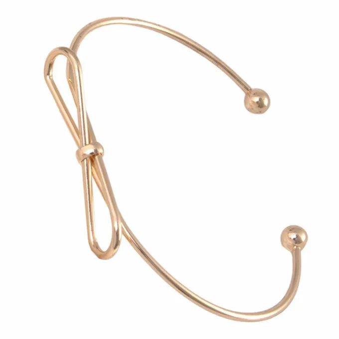 Bow Knot Cuff Bangle Bracelet