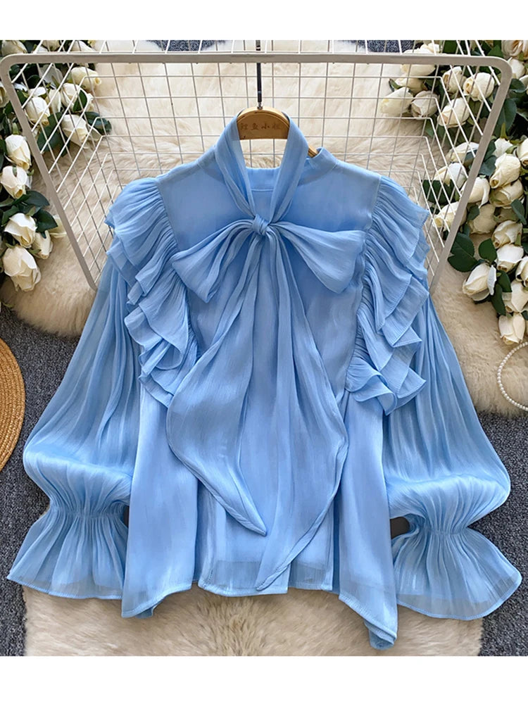 Bow-Tie Chiffon Top